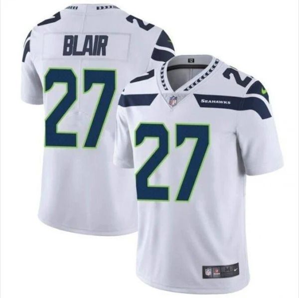 Men Seattle Seahawks 27 Marquise Blair Nike White Vapor Limited NFL Jersey